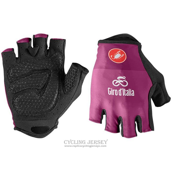 2021 Giro D'italy Gloves Cycling Fuchsia